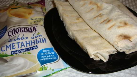 Рецепт Ролла с курицей и овощами