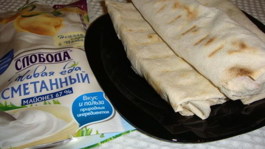 Рецепт ролла с курицей и овощами