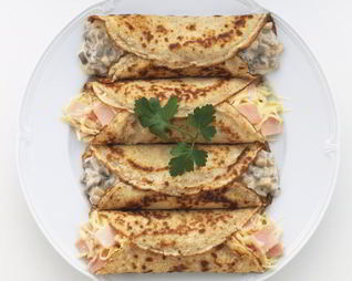 Роллы из блинов