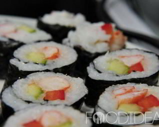 Роллы с креветками