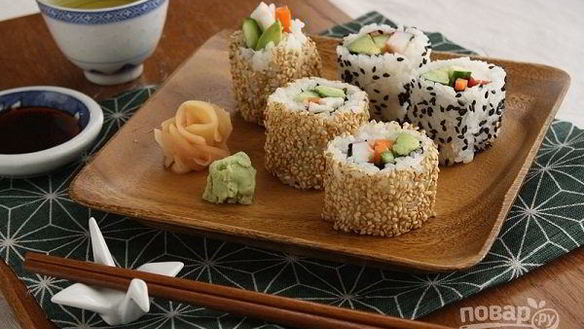 Рецепт Роллов с кунжутом