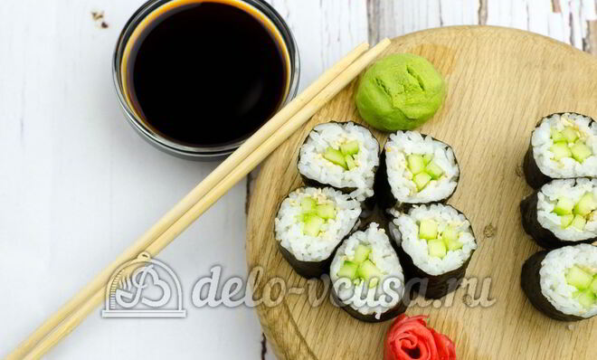Роллы с огурцом Каппа маки