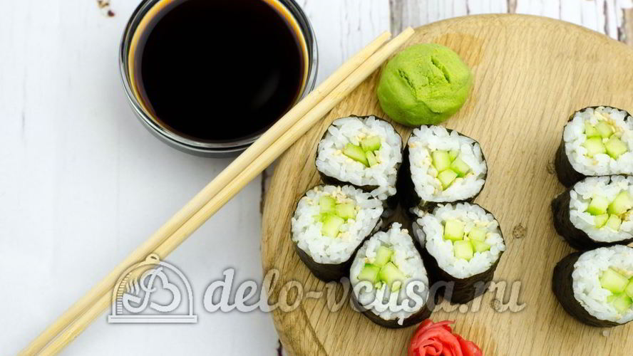 Рецепт роллов с огурцом каппа маки