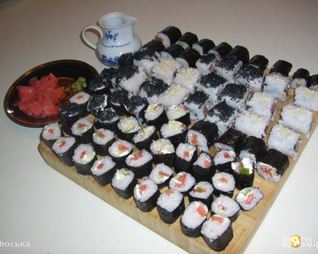 Роллы с семгой