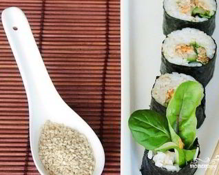 Роллы с тунцом консервированным