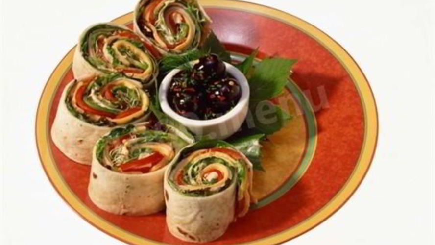 Рецепт роллов с тунцом в лаваше