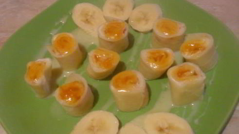 роллы с творожным кремом