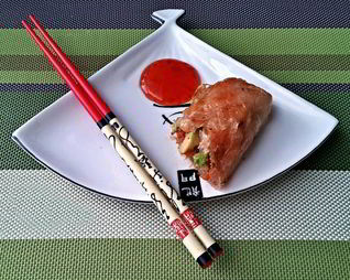 Спринг-роллы с креветкой и авокадо