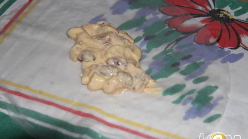 спринг-роллы с творогом, клубникой и бананом