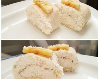 Творожные роллы с бананами в кокосовой стружке