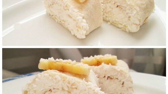 Рецепт Творожных роллов с бананами в кокосовой стружке