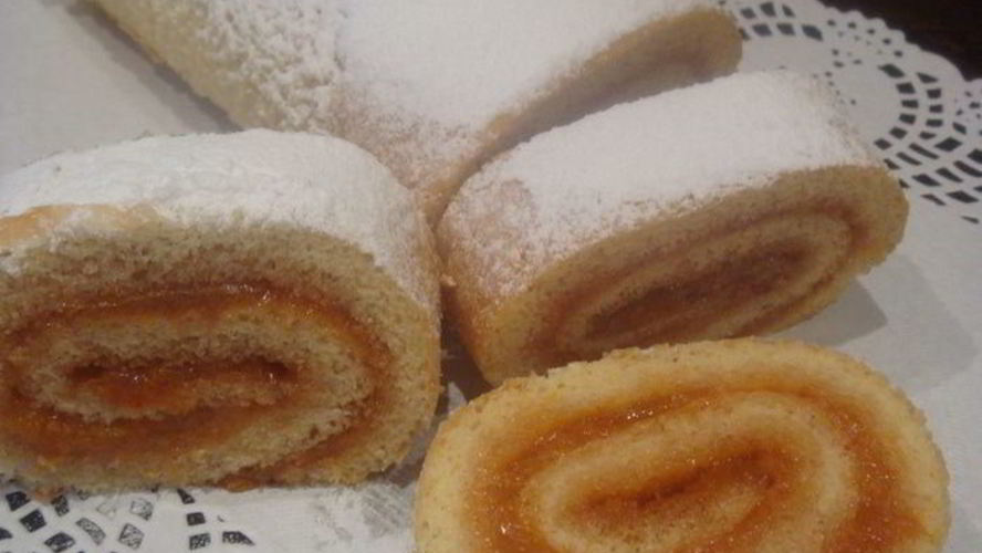 Рецепт бисквитного рулета минутка