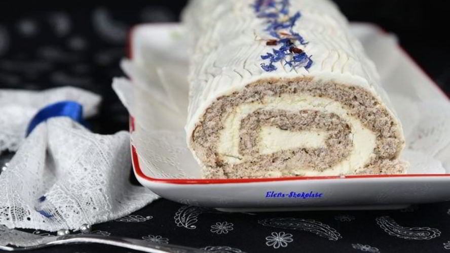 Рецепт бисквитного рулета с жасмином