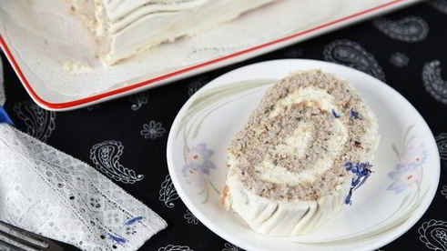 бисквитный рулет с жасмином