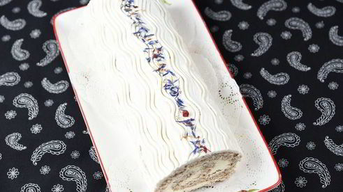 бисквитный рулет с жасмином