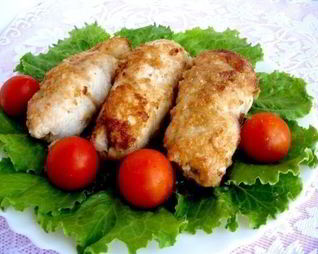 Куриные рулетики с грибами на сковороде