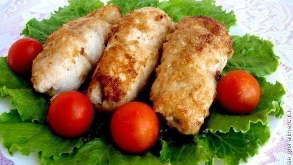 Рецепт Куриных рулетиков с грибами на сковороде
