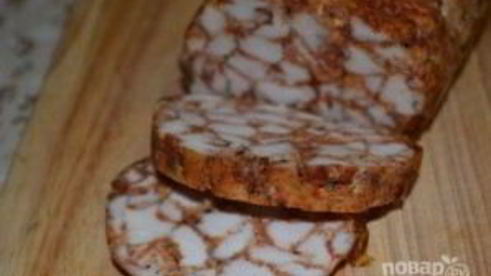 мясная нарезка из курицы мраморный рулет