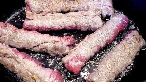 мясные рулеты с морковной серединкой и инжиром бургундия, нормандия, шампань