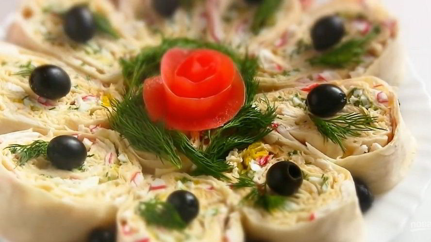 Рецепт очень вкусного рулета из лаваша