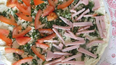 рулет из домашнего лаваша с начинкой