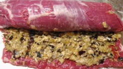 рулет из говяжьей пашины