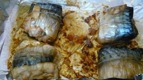 рулет из скумбрии и горбуши