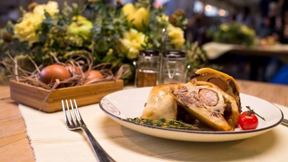 Рецепт Рулета Мраморного с немецкими колбасками