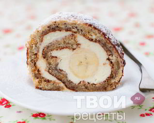 Рулет с бананом