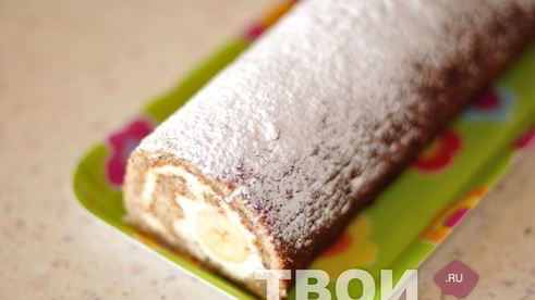 рулет с бананом