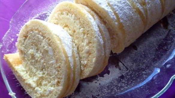 Рецепт Рулета с творожно-цитрусовой начинкой