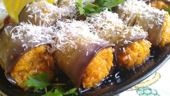 Рецепт Рулетиков из баклажан