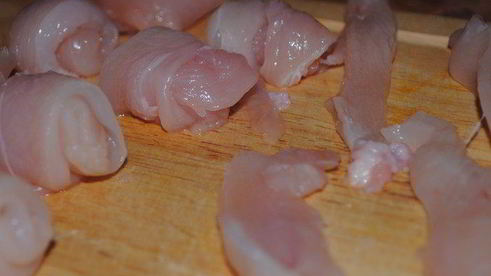 рулетики из грудки