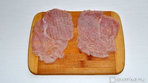 рулетики из куриной грудки с сыром