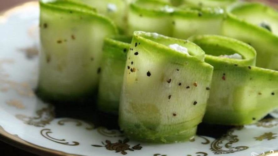 Рецепт рулетиков из цуккини