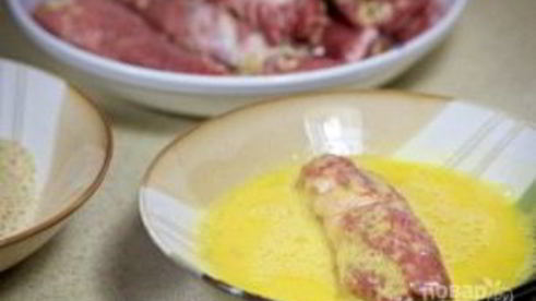 рулетики мясные с разной начинкой