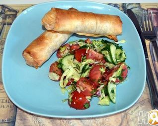 Рулетики с куриной начинкой