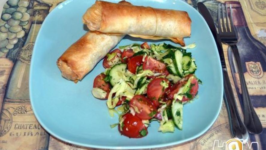 Рецепт рулетиков с куриной начинкой