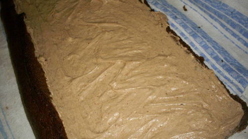 шоколадный рулет рождественское полено