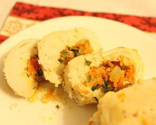 Сочные рулетики из куриных грудок