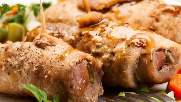 Рецепт Свиных рулетиков с цукини