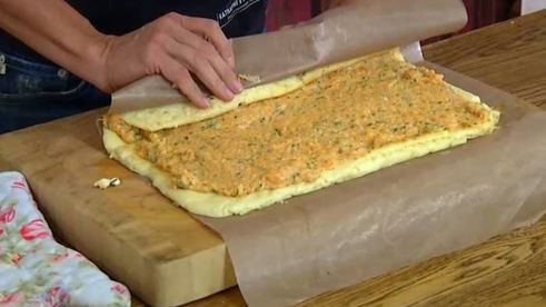 сырный рулет с тыквой