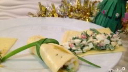 сырные рулетики