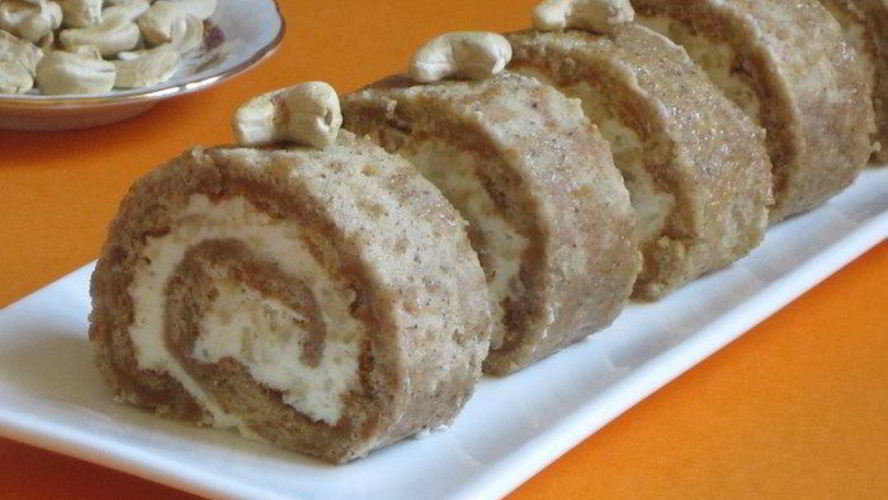 Рецепт тыквенного рулета со сливочной начинкой