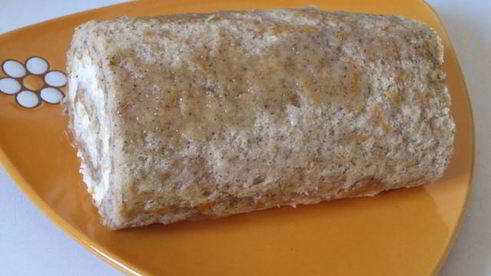 тыквенный рулет со сливочной начинкой