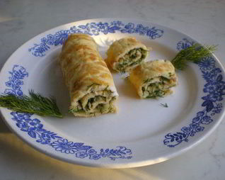 Яичный рулетик