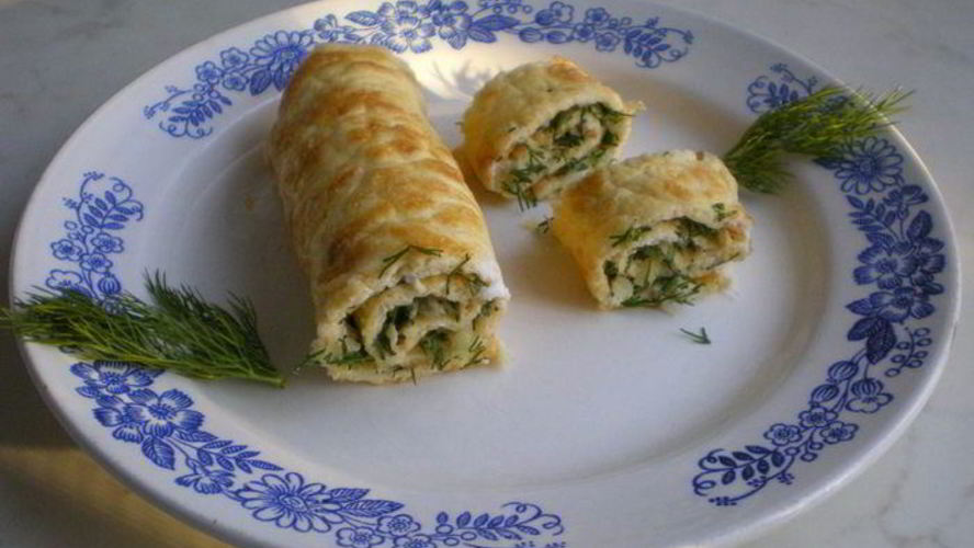 Рецепт яичного рулетика