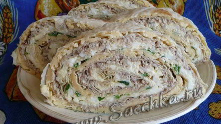 Рецепт закусочных рулетиков к праздничному столу