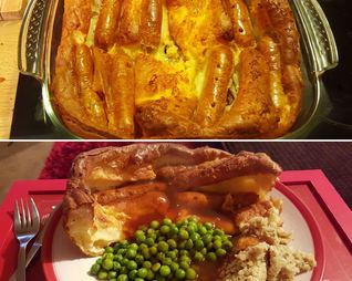 Сосиски в тесте по-английски Toad in the hole