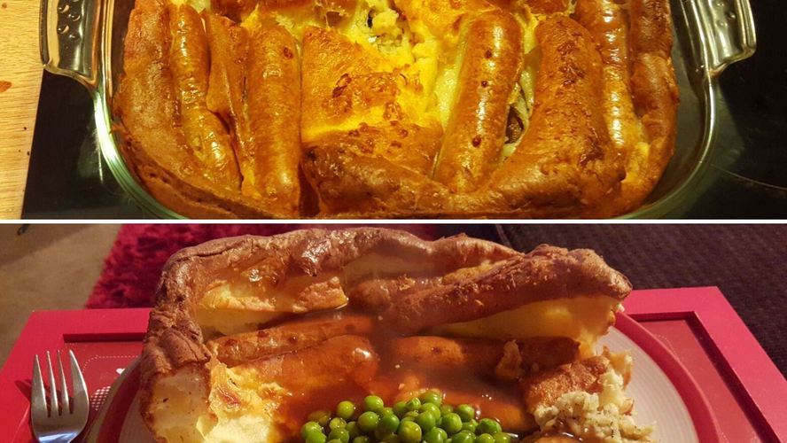 Рецепт сосисок в тесте по-английски toad in the hole